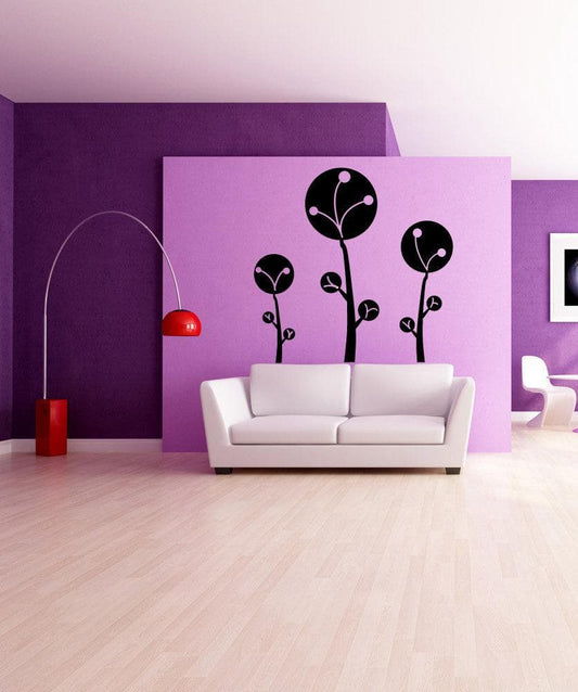 Vinyl Wall Decal Sticker Fluffy Trees #OS_MG351