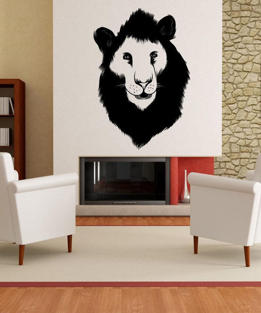 Vinyl Wall Decal Sticker Lion Head #OS_MB449