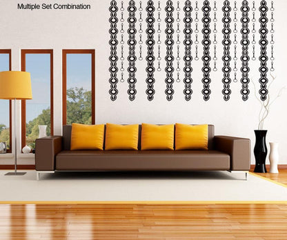 Vinyl Wall Decal Sticker Abstract Chains #OS_DC323