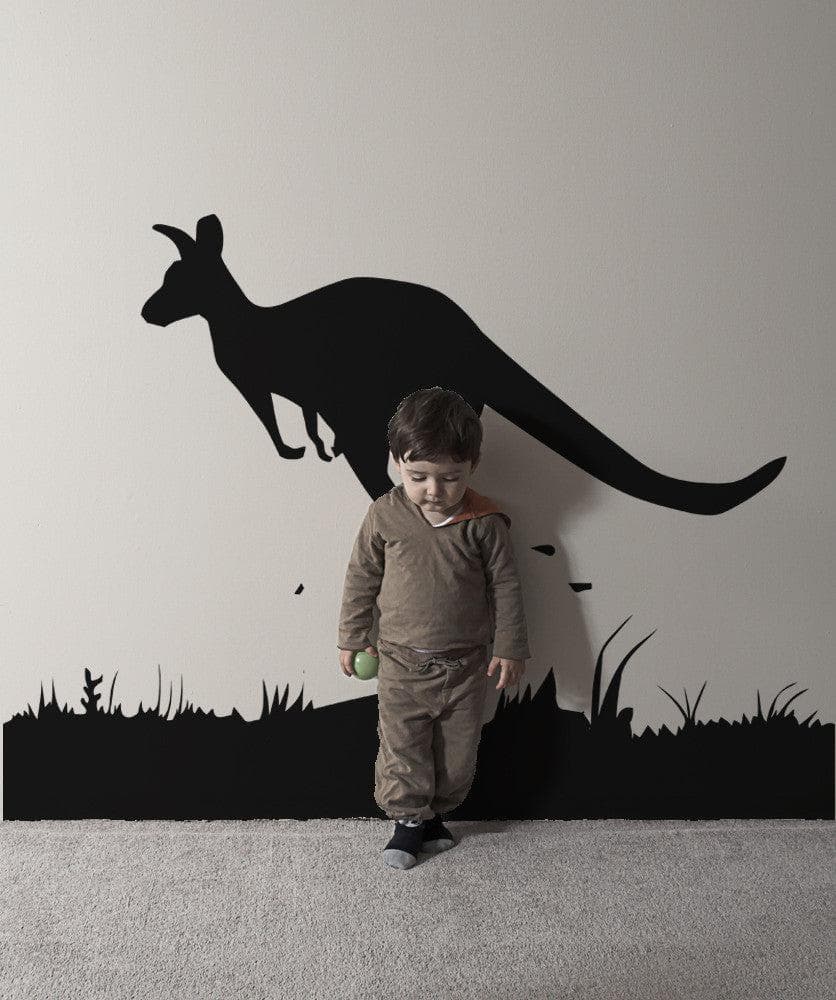 Vinyl Wall Decal Sticker Jumping Kangaroo #OS_AA478