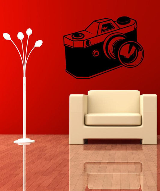 Vinyl Wall Decal Sticker Camera with Extended Lens #OS_MB420