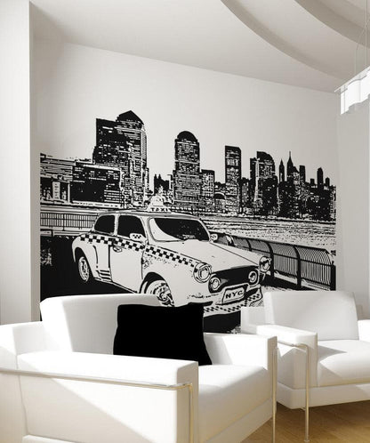 Vinyl Wall Decal Sticker Taxi in NYC #OS_AA565