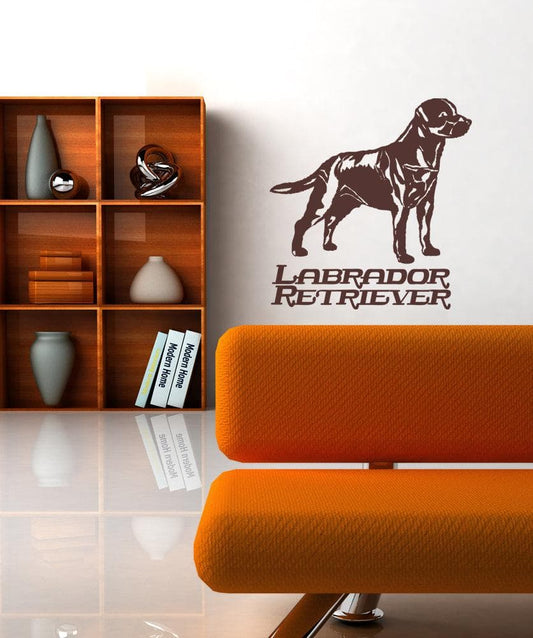 Vinyl Wall Decal Sticker Labrador Retriever #OS_AA625