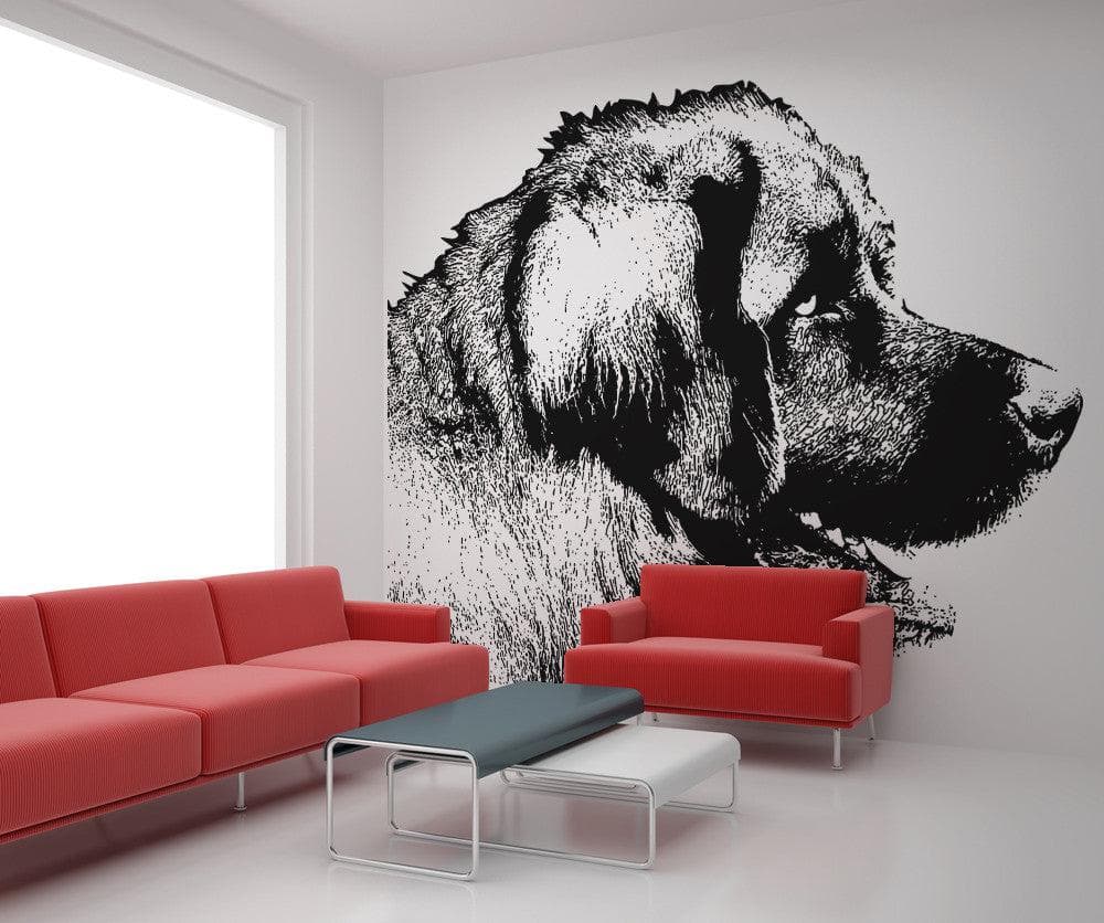 Dog wall shop art stickers