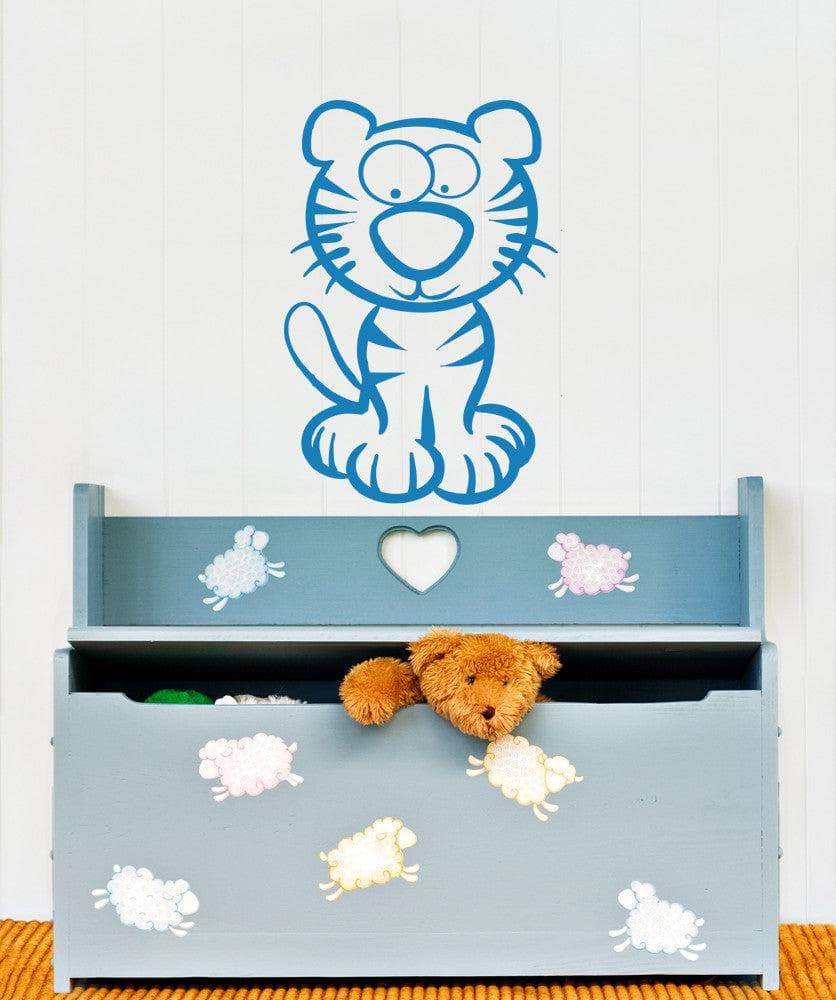 Vinyl Wall Decal Sticker Cartoon Tiger #OS_AA600