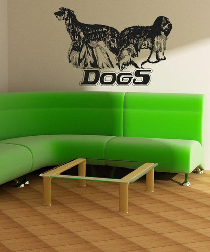 Vinyl Wall Decal Sticker Shaggy Dogs #OS_AA616