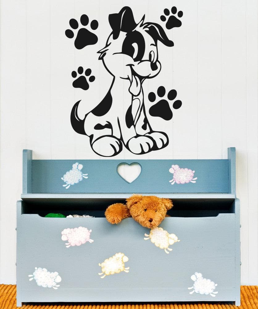 Vinyl Wall Decal Sticker Cartoon Puppy #OS_AA582