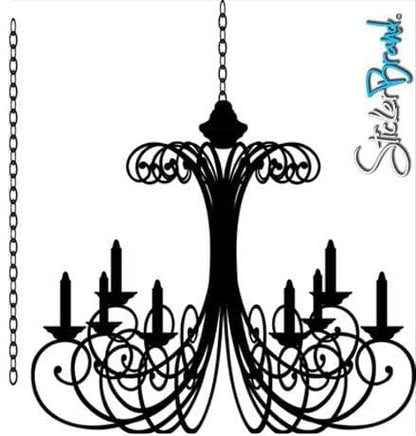 Vinyl Wall Decal Sticker Chandelier #KTudor104