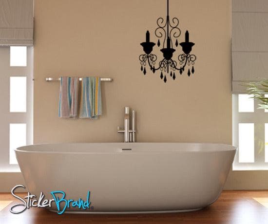 Vinyl Wall Decal Sticker Chandelier #KTudor105