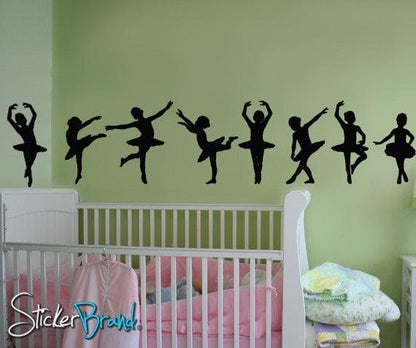 Little Dancers Children Ballerinas Vinyl Wall Decal Sticker. #816