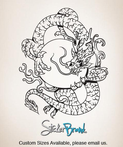 Vinyl Wall Decal Sticker  Chinese Dragon #820