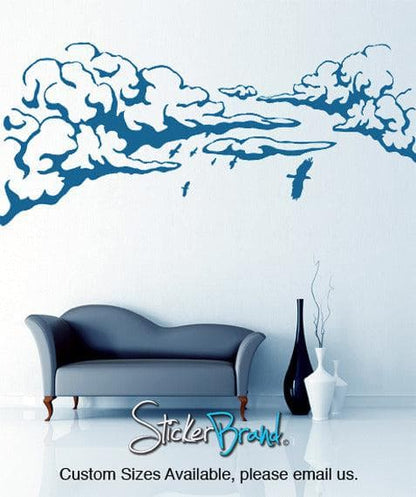 Vinyl Wall Decal Sticker Flying Birds over Clouds #GFoster146