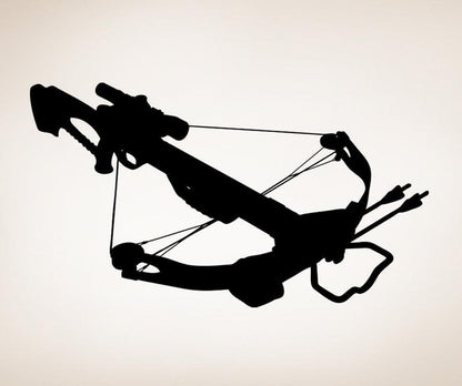 Vinyl Wall Decal Sticker Crossbow Silhouette #OS_AA519