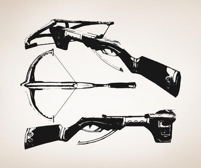 Vinyl Wall Decal Sticker Trio of Crossbows #OS_AA523