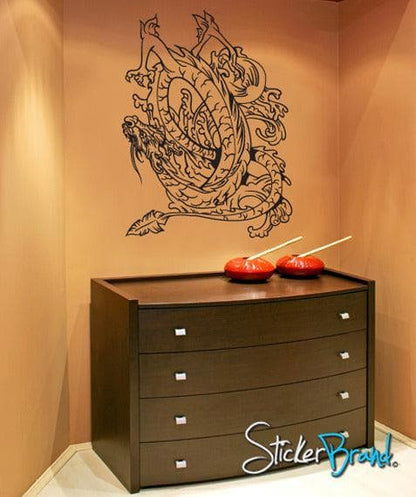 Vinyl Wall Decal Sticker Chinese Dragon #818