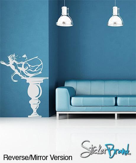 Vinyl Wall Decal Sticker Fish vs Cat #GFoster132