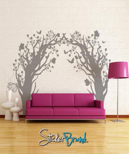 Vinyl Wall Decal Sticker Butterfly Floral Blossom Tree Tunnel #GFoster148