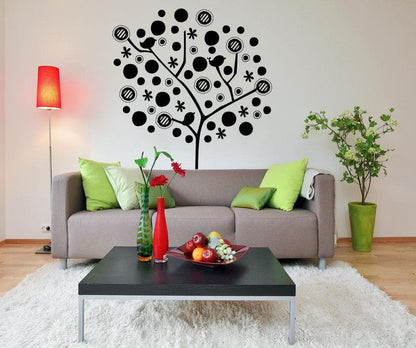 Vinyl Wall Decal Sticker Polka Dot Tree #OS_MG388