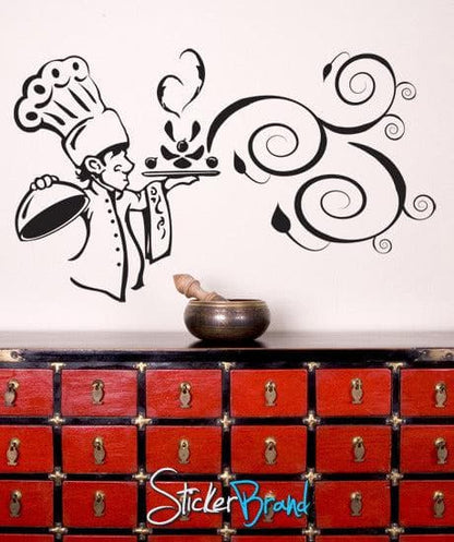 Vinyl Wall Decal Sticker Kitchen Chef Aroma #GFoster122