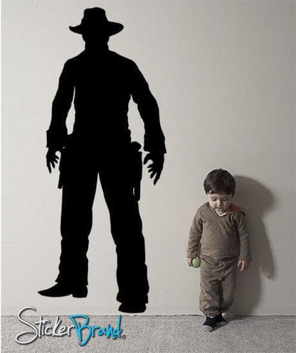 Vinyl Wall Decal Western Cowboy Gun Slinger #GFoster107