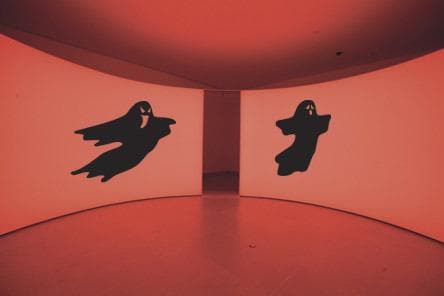 Vinyl Wall Decal Sticker Halloween Spooky Ghost #394