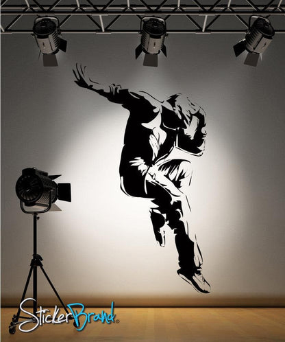 Break Dance Wall Decal Sticker. HipHop Theme, Dancer Dancing, Dance Studio Theme Decor. #AC174