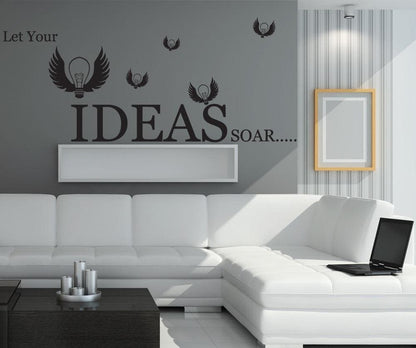Let Your Ideas Soar Quote Vinyl Wall Decal Sticker. #GFoster174