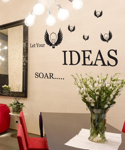 Let Your Ideas Soar Quote Vinyl Wall Decal Sticker. #GFoster174