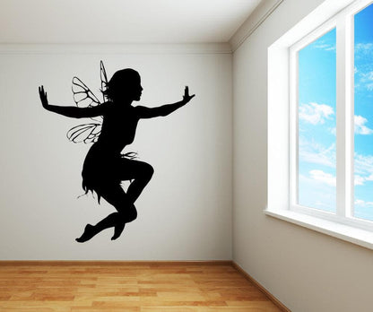 Vinyl Wall Decal Sticker Jumping Fairy #AC211