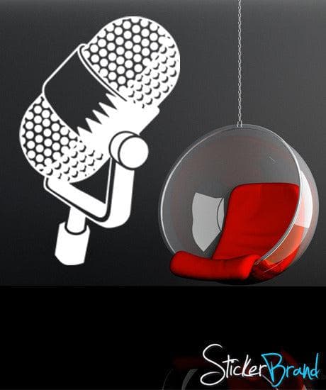 Music Microphone Vinyl Wall Decal Sticker. #KRiley106