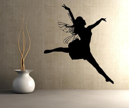 Vinyl Wall Decal Sticker Leaping Fairy #AC176