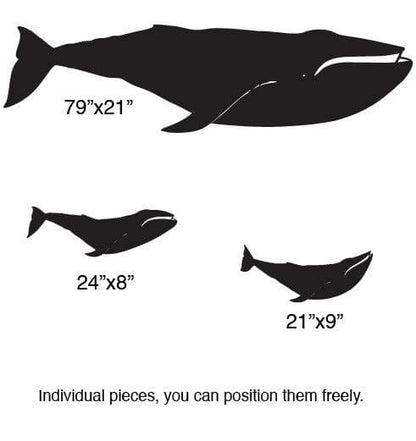 Vinyl Wall Decal Sticker Whale Baby Family #196