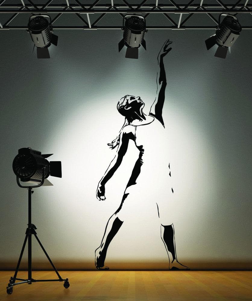 Vinyl Wall Decal Sticker Optical Illusion Dancer #AC217