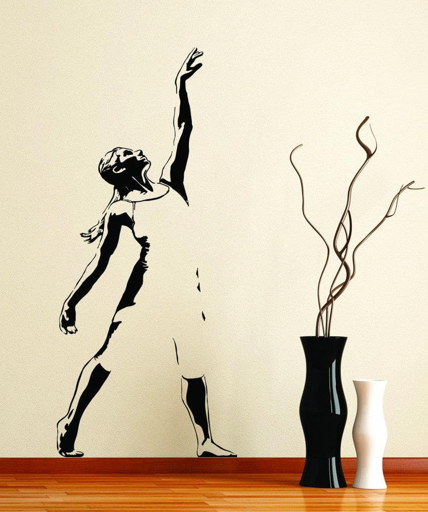 Vinyl Wall Decal Sticker Optical Illusion Dancer #AC217