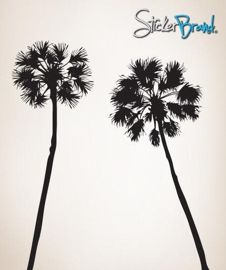 Vinyl Wall Decal Sticker Palm Trees (Pair) #AC115