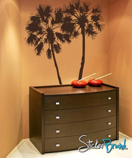 Vinyl Wall Decal Sticker Palm Trees (Pair) #AC115