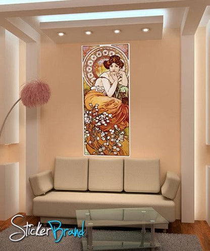 Graphic Wall Decal Sticker Pierre Topaza by Mucha #GWray115