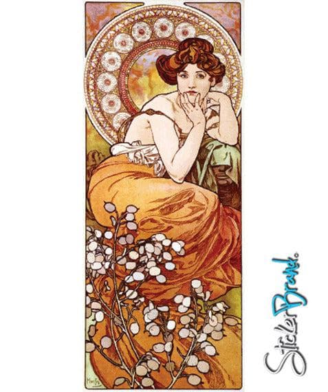 Graphic Wall Decal Sticker Pierre Topaza by Mucha #GWray115