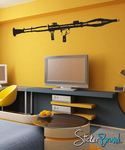 Vinyl Wall Decal Sticker RPG Weapon Abstract B&W #JH189