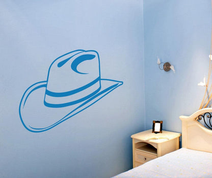 Cowboy Hat Wall Decal Sticker. #OS_AA353