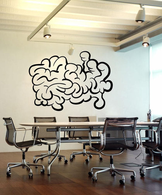 Vinyl Wall Decal Sticker Abstract Brain #OS_MB458