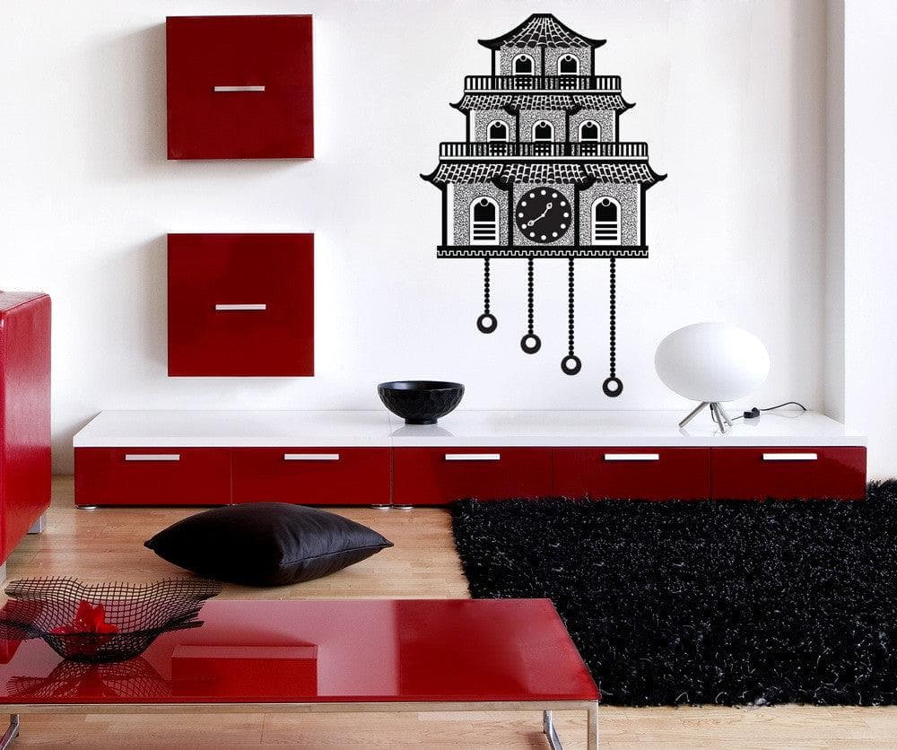 Vinyl Wall Decal Sticker Japanese Cuckoo Clock #OS_DC192