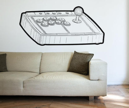 Vinyl Wall Decal Sticker 80's Video Game Controller #OS_AA459