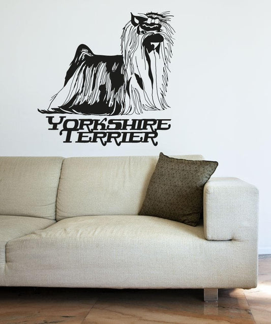 Vinyl Wall Decal Sticker Yorkshire Terrier #OS_AA634