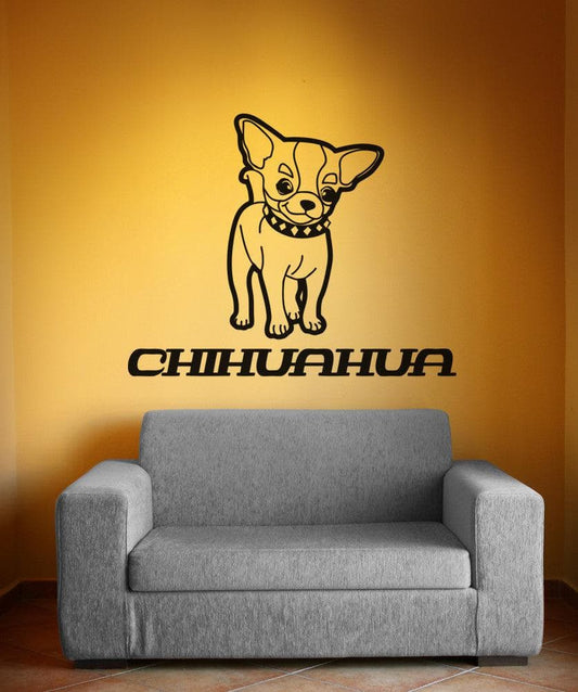 Vinyl Wall Decal Sticker Chihuahua #OS_AA620