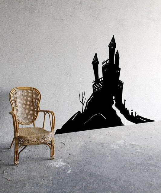 Haunted House Castle Vinyl Wall Decal Sticker. #OS_MB656