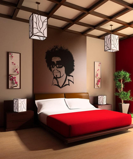 Vinyl Wall Decal Sticker 1970's Afro #OS_AA160