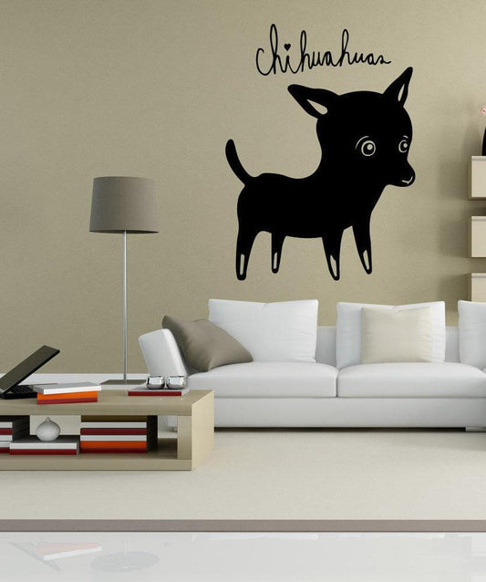 Vinyl Wall Decal Sticker Chihuahuas #OS_MB505