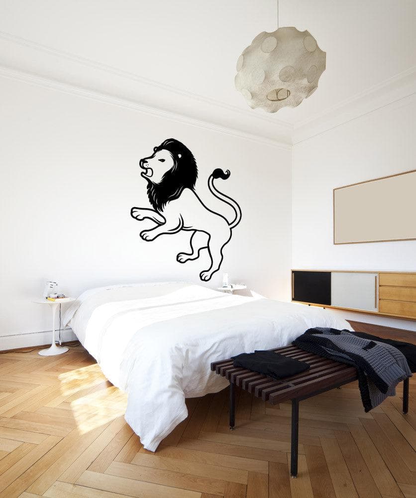 Vinyl Wall Decal Sticker Lion Profile #OS_MB455