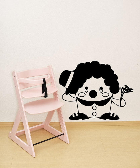 Vinyl Wall Decal Sticker Short Clown with Hat #OS_MG323